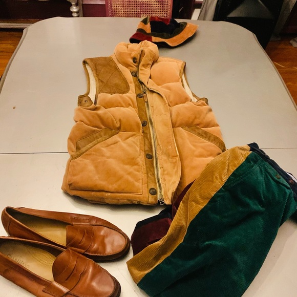 Polo Ralph Lauren corduroy cows hide vest! - Picture 12 of 12